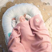Cotton Hug - Мериносово одеяло „Розова прегръдка“