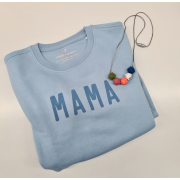 Vintage Summer - блуза “Mama” в синьо